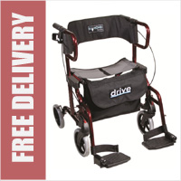 Diamond Deluxe Rollator with Transport Seat / Chair